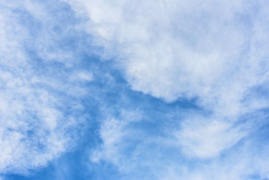 Clouds in blue sky. Sky with fluffy clouds background