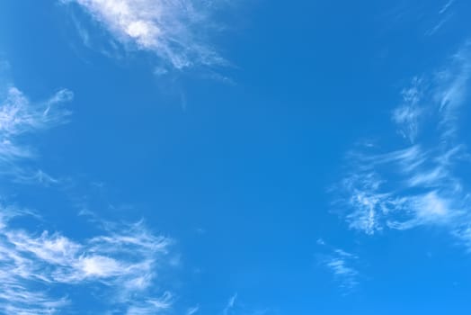 Clouds in blue sky. Sky with fluffy clouds background