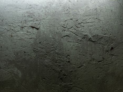obsolete dusty green painted plaster wall texture and background.