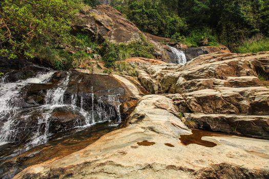 Upper part of Ravana Ella Falls, Sri Lanka