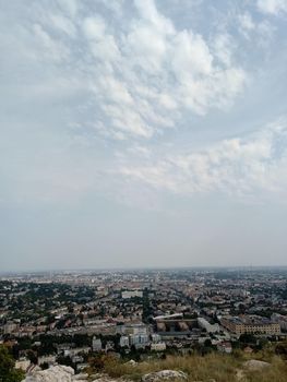 View of Budapest from the Eagle Mountain Lookout. High quality photo