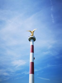 good angel of peace statue in Siofok, high quality photo