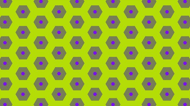 Abstract background of same color  hexagon and different surrounding rings. Illustration abstract hexagon background.