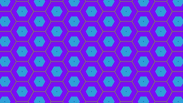 Abstract background of same color  hexagon and different surrounding rings. Illustration abstract hexagon background.