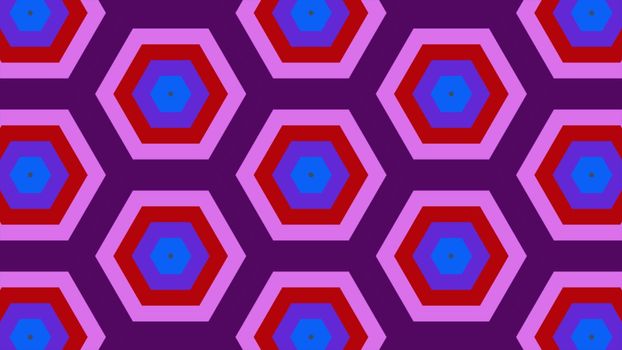 Abstract background of same color  hexagon and different surrounding rings. Illustration abstract hexagon background.