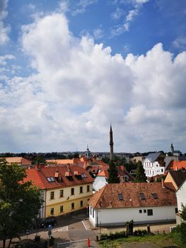 Beautiful skyline of Eger photographed from the castle. High quality photo