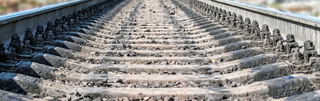 Railway sleepers.