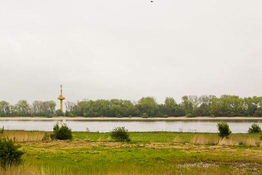 Moor and beach at Harrier Sand Brake in Lower Saxony Germany.