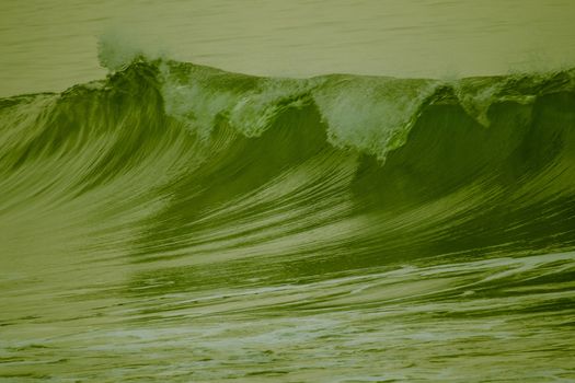 green sea water wave pattern and texture