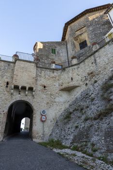 Collescipoli,Italy september 04 2020:one of the entrance doors to the town of Collescipoli