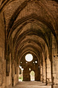 Crac de Chevalier Syria interior Christian Chapel converted into a Mosque with islamic minbar (pulpit) 2009 photographed before the war was built by the Hospitaller Order of Saint John of Jerusalem from 1142 to 1271 the best-preserved example of the Crusader castle. High quality photo