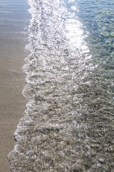 seascape from sea shore in summer season for background