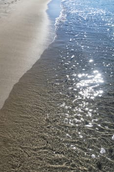 seascape from sea shore in summer season for background