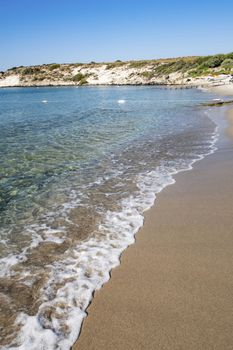 seascape from sea shore in summer season for background