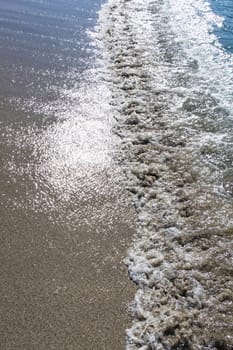 seascape from sea shore in summer season for background