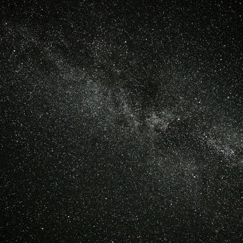 Starry night sky. The Milky Way, our the galaxy.