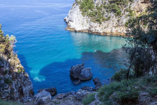 Remote beach named 'Fakistra' at area of Pelion in Greece