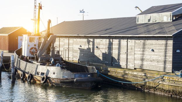 Working ship in Denmark