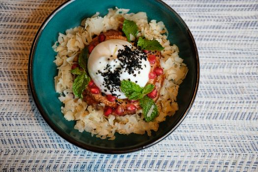 muhammara dip & burrata cheese. turkish lebanese syrian vegetarian appetizer food