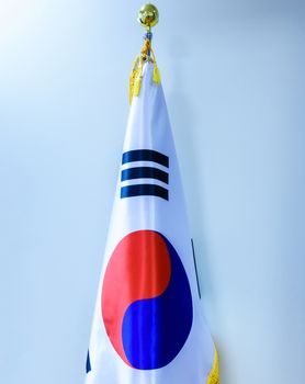 The national flag of the Republic of Korea.
