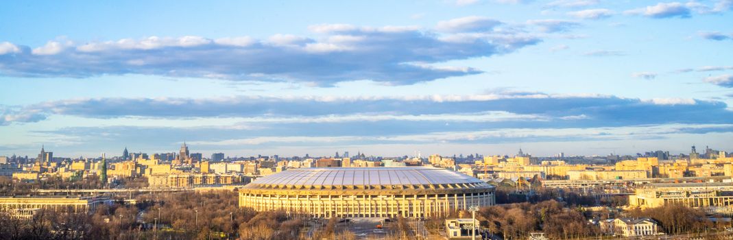 April 13, 2018 Moscow, Russia. Luzhniki stadium in Moscow, where the matches of the 2018 FIFA World Cup will be held