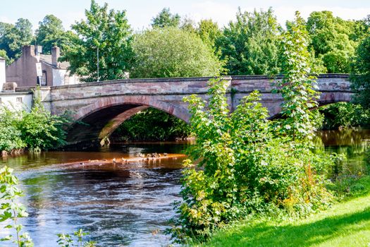 The River Eden at Appleby Cumbria England