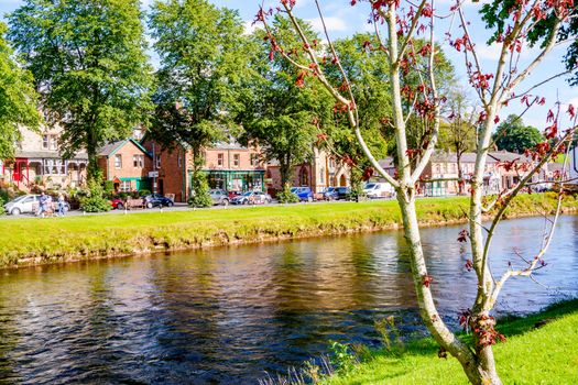 The River Eden at Appleby Cumbria England