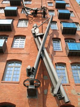 Former city warehouse Stadtlagerhaus in Hamburg, Germany, Europe.