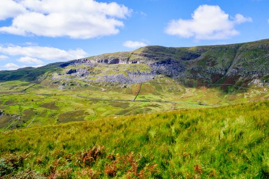 The old mine workings on Kirkstone Pass in the Lake District, England