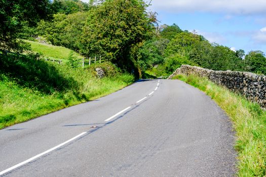 The Kirkstone Pass road in the English Lake District, UK