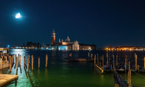 Amazing night shot of San Giorgio Maggiore