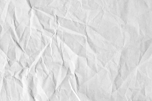Old crumpled white paper background texture