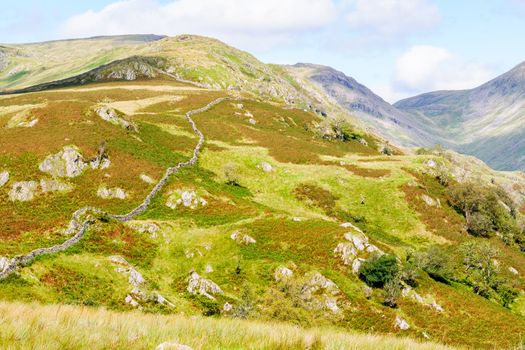 The beautiful Fells around The Kirkstone Pass Lake District ,England.