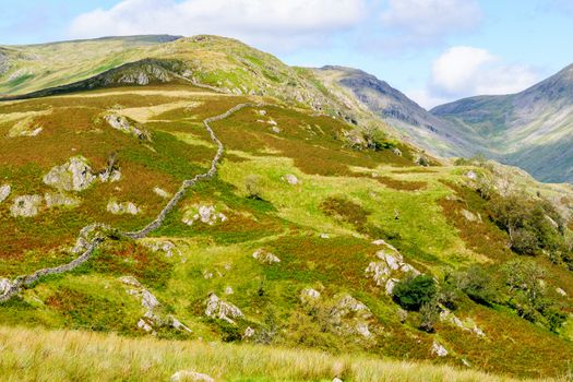 The beautiful Fells around The Kirkstone Pass Lake District ,England.