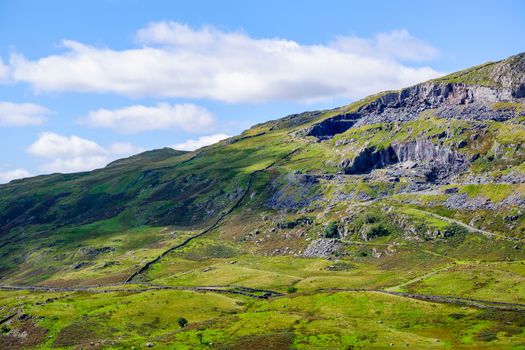 The old mine workings on Kirkstone Pass in the Lake District, England