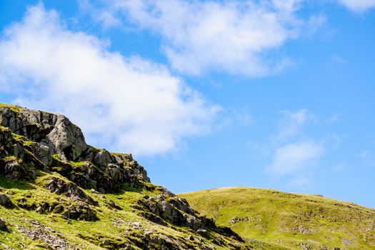 The old mine workings on Kirkstone Pass in the Lake District, England