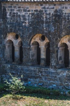 Cloister of the Cistercian abbey of Thonoret in the Var in France