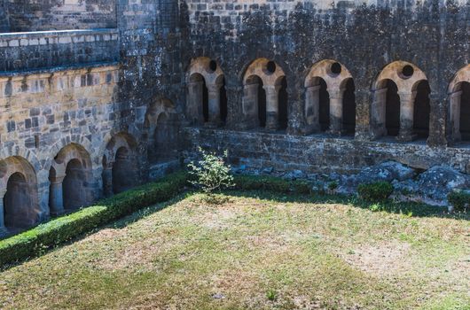 Cloister of the Cistercian abbey of Thonoret in the Var in France