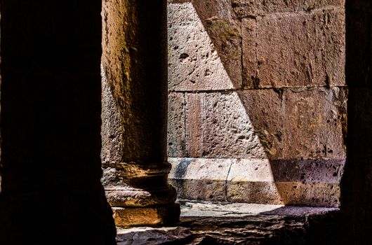 Cloister of the Cistercian abbey of Thonoret in the Var in France