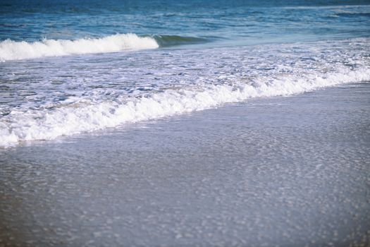 Water and waves in Pacific Ocean