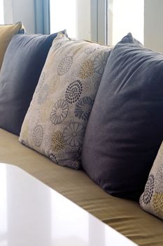 Cushion on sofa, Living Room Detail