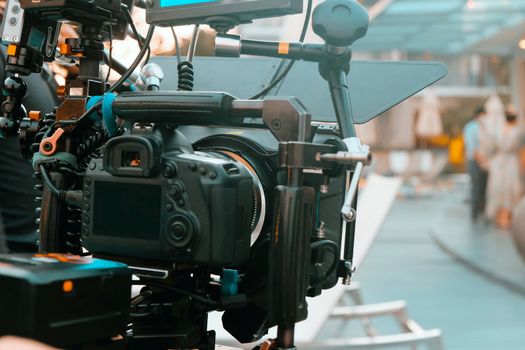 Film production crew, Behind the scenes background