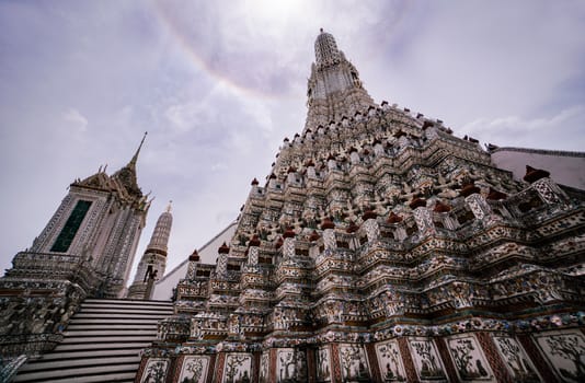 Wat Arun is famous place for tourists at Thailand