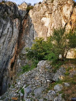The Aggtelek Karst and the entrance to the cave High quality photo