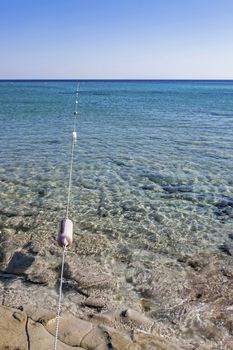 seascape from sea shore in summer season for background