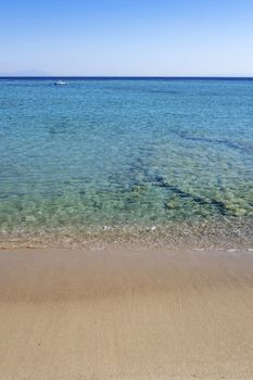 seascape from sea shore in summer season for background