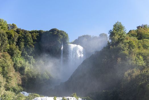 waterfall of marmore in terni the highest in europe