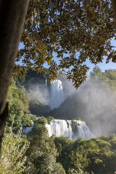 waterfall of marmore in terni the highest in europe