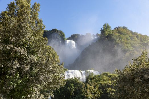 waterfall of marmore in terni the highest in europe