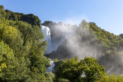 waterfall of marmore in terni the highest in europe